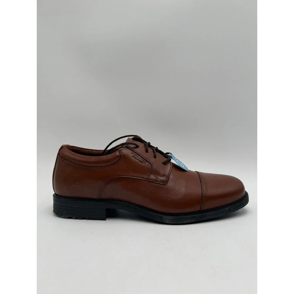Rockport ESNTIAL DTL WP APRN Men's NEW Oxford Dress Shoe Brown US Size 8 M